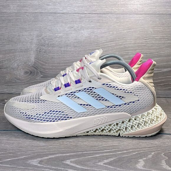 Adidas 4DFWD Pulse Halo Ivory Beige Women's Sz 9 Low Top Lace Up Running Sneaker - Picture 3 of 11